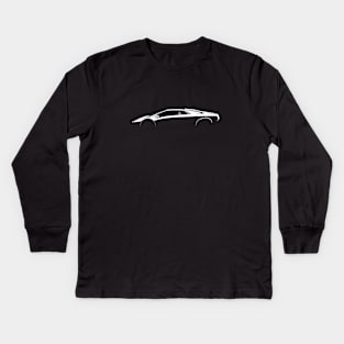 Lamborghini Diablo SV Silhouette Kids Long Sleeve T-Shirt